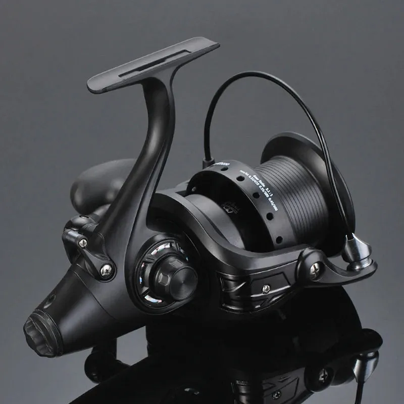 12 1 BB Spinning Reel with Front and Rear Double Drag Carp Fishing Reel Left Right Interchangeable for Saltwater Freshwater