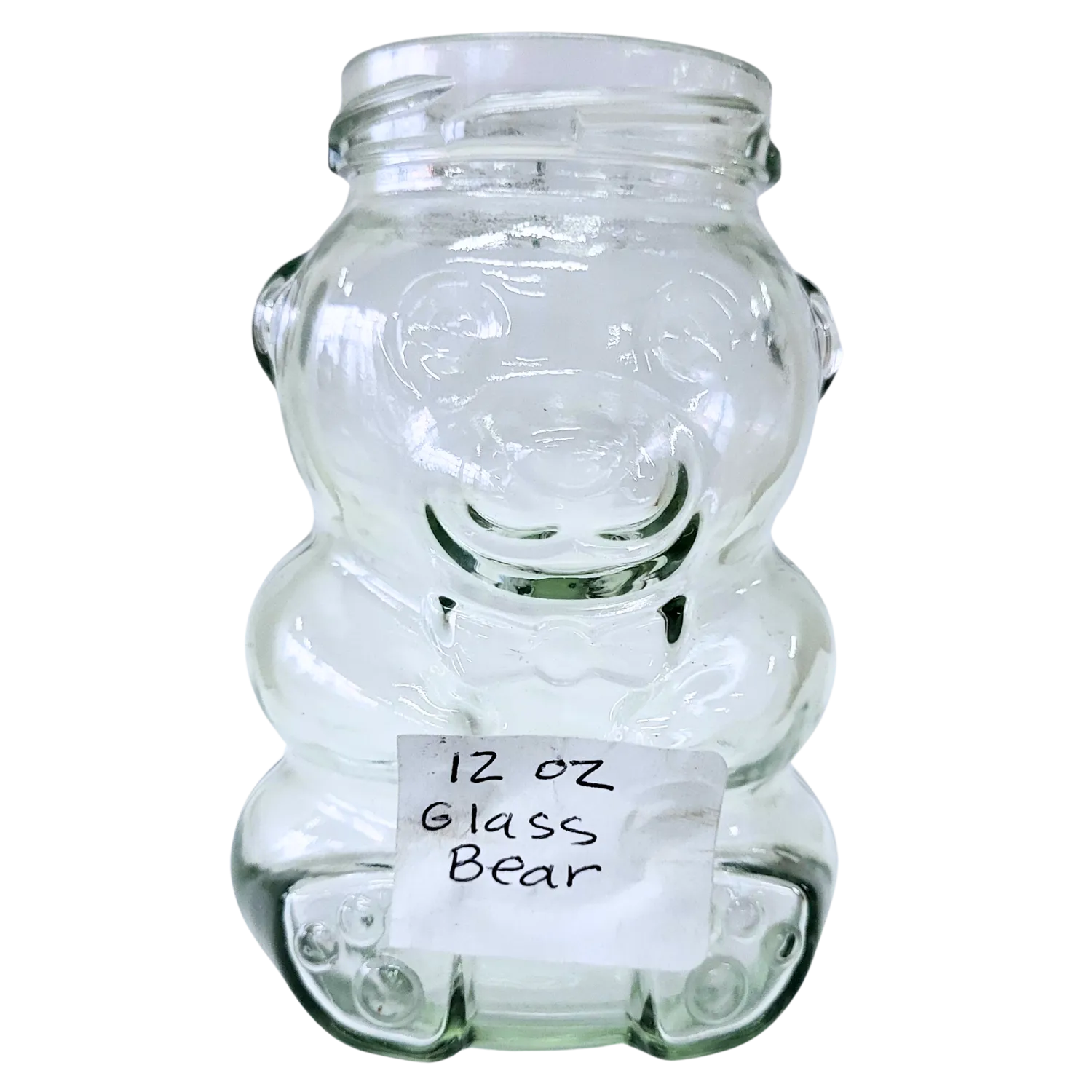 12 oz Glass Bear Honey Jar