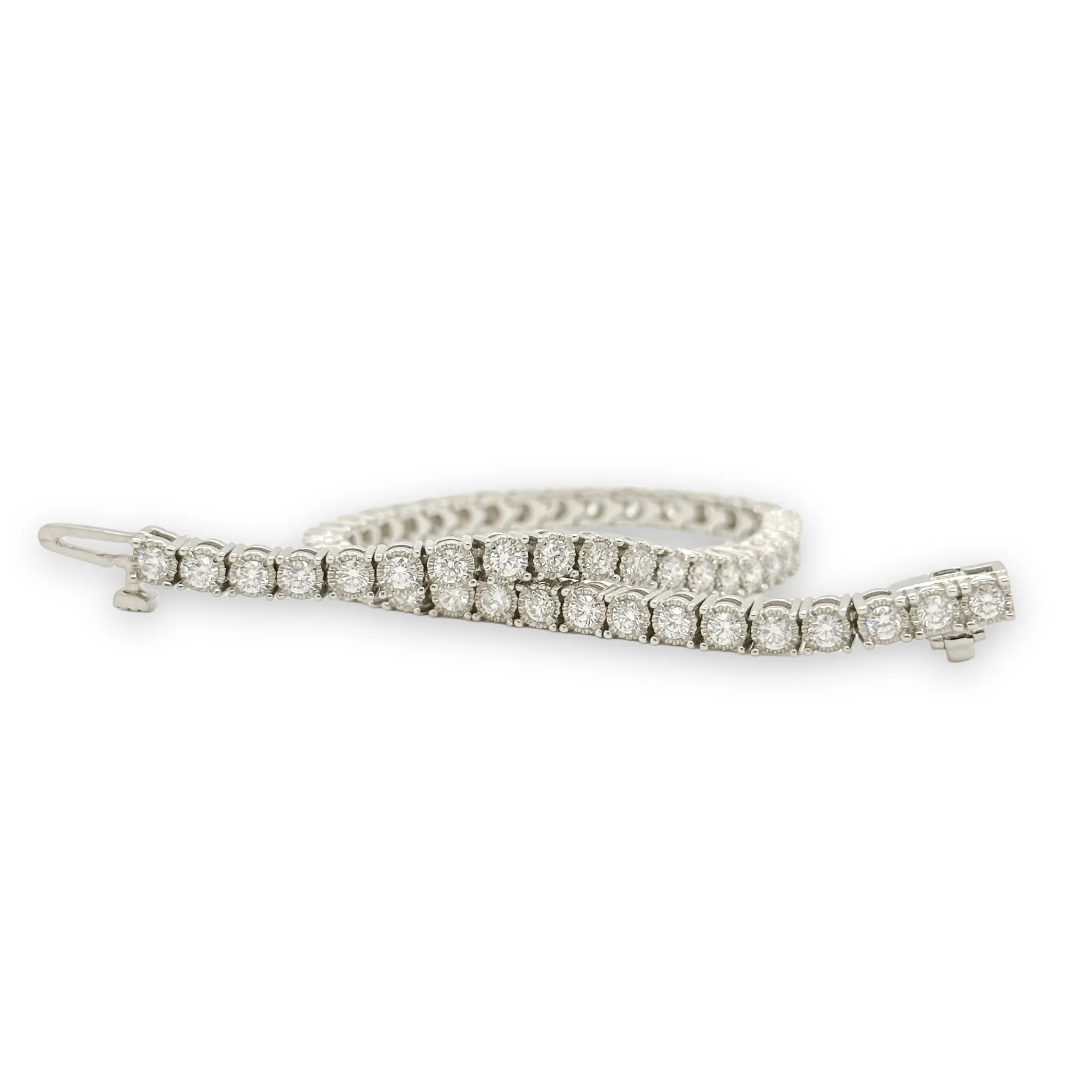 14K W Gold 2.36ctw Diamond Tennis Bracelet I1/H