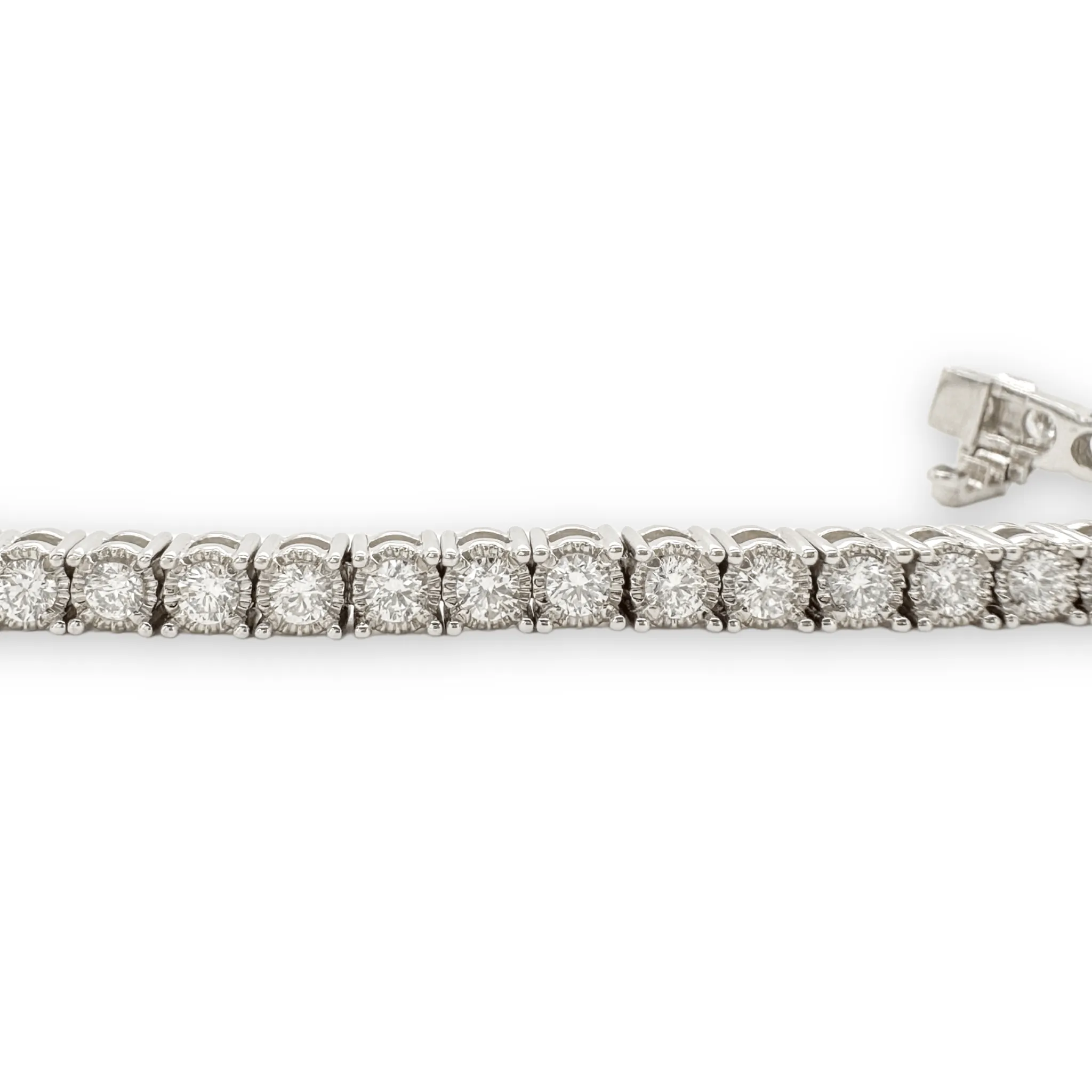 14K W Gold 2.36ctw Diamond Tennis Bracelet I1/H