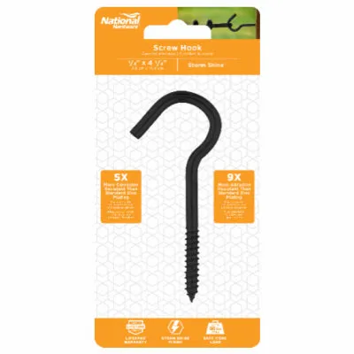 1/4"x4-1/4" Screw Hook