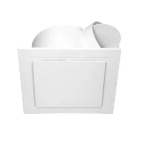 152/328m³/h Ventair Airbus 200/250 Premium Exhaust Fan Square in White -  PVPX200WHSQ, PVPX250WHSQ