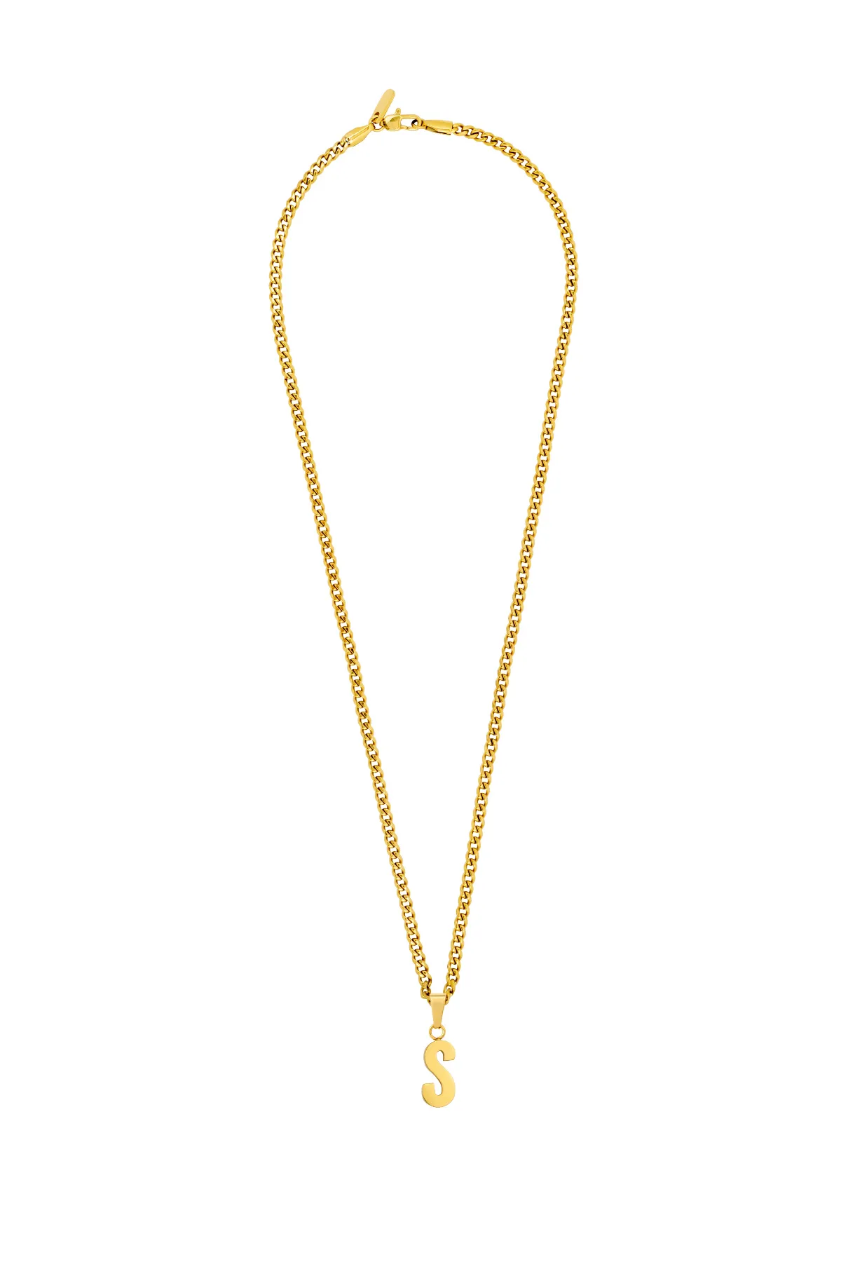 18K Gold Initial Letter Necklace