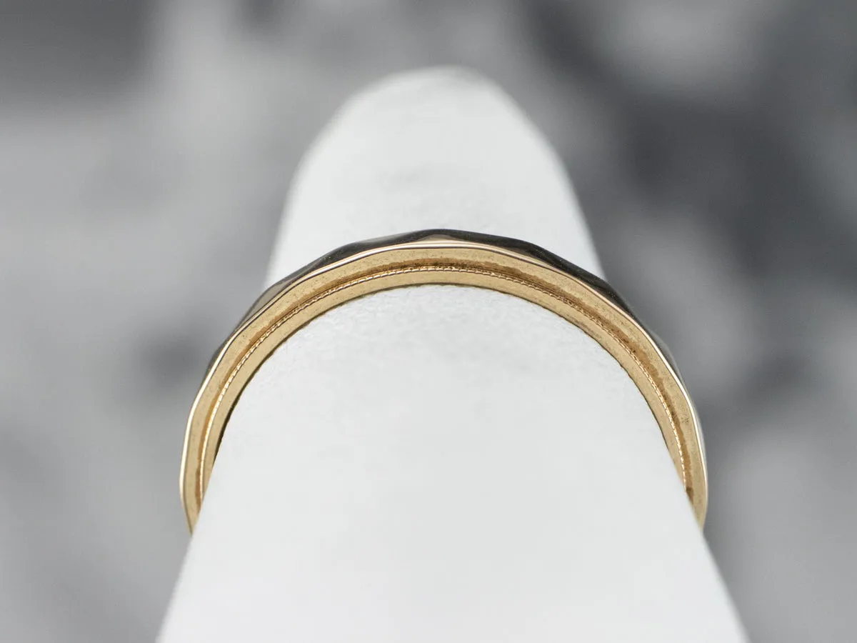 1950s Gold Faceted Band