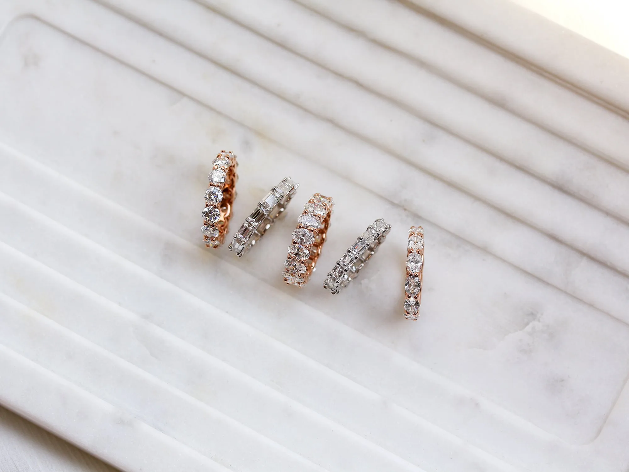 4.5mm Moissanite Eternity Ring