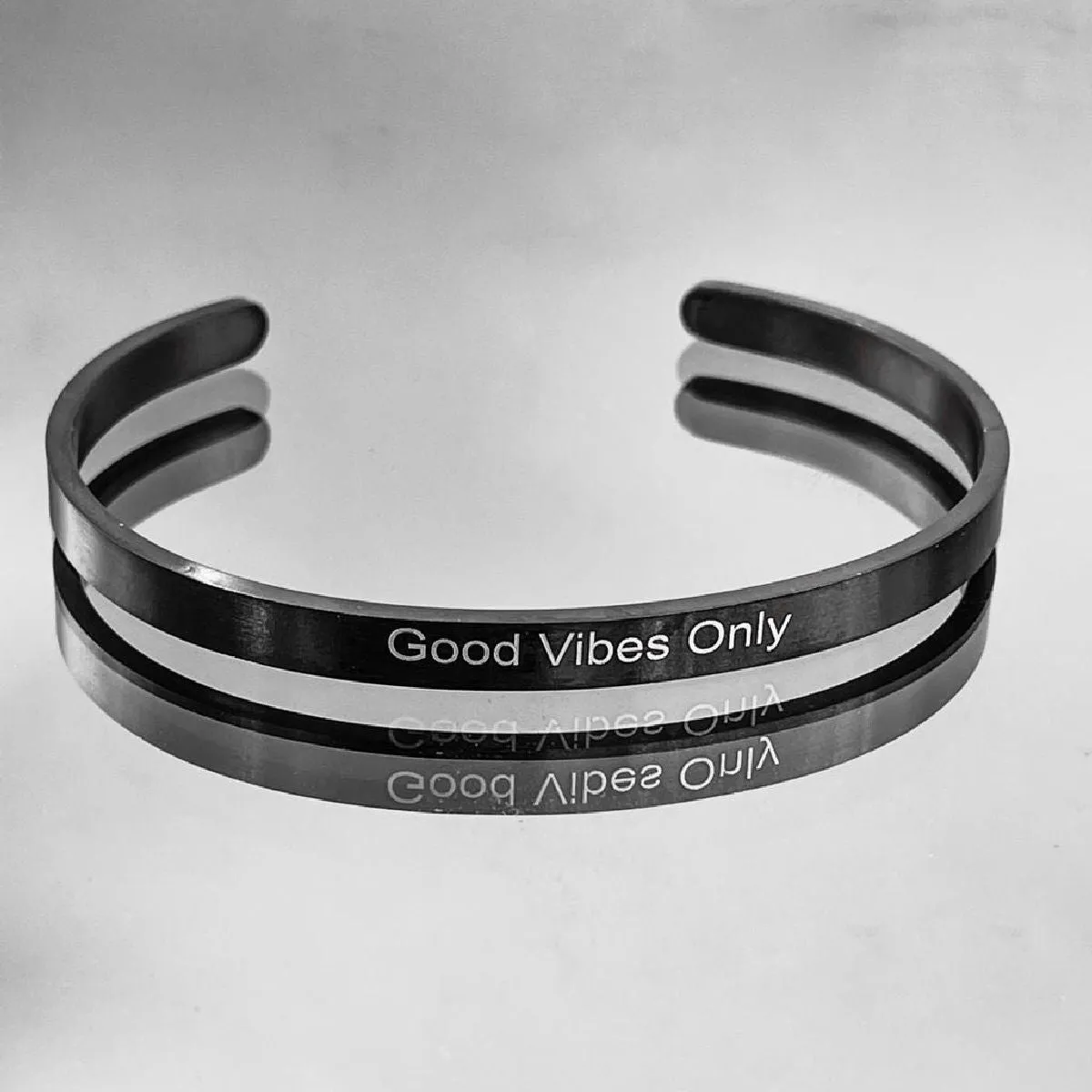 5mm Matte Finish 316 Surgical Stainless Steel Customized Personalised Laser Engraved Free Size Cuff Kada Bangle Bracelet Unisex