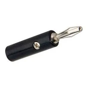 Banana Plug, Spring Type, Black