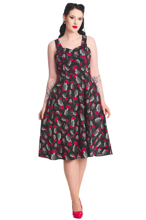 Banned Nashville Sweetheart Swing Dress Rockabilly