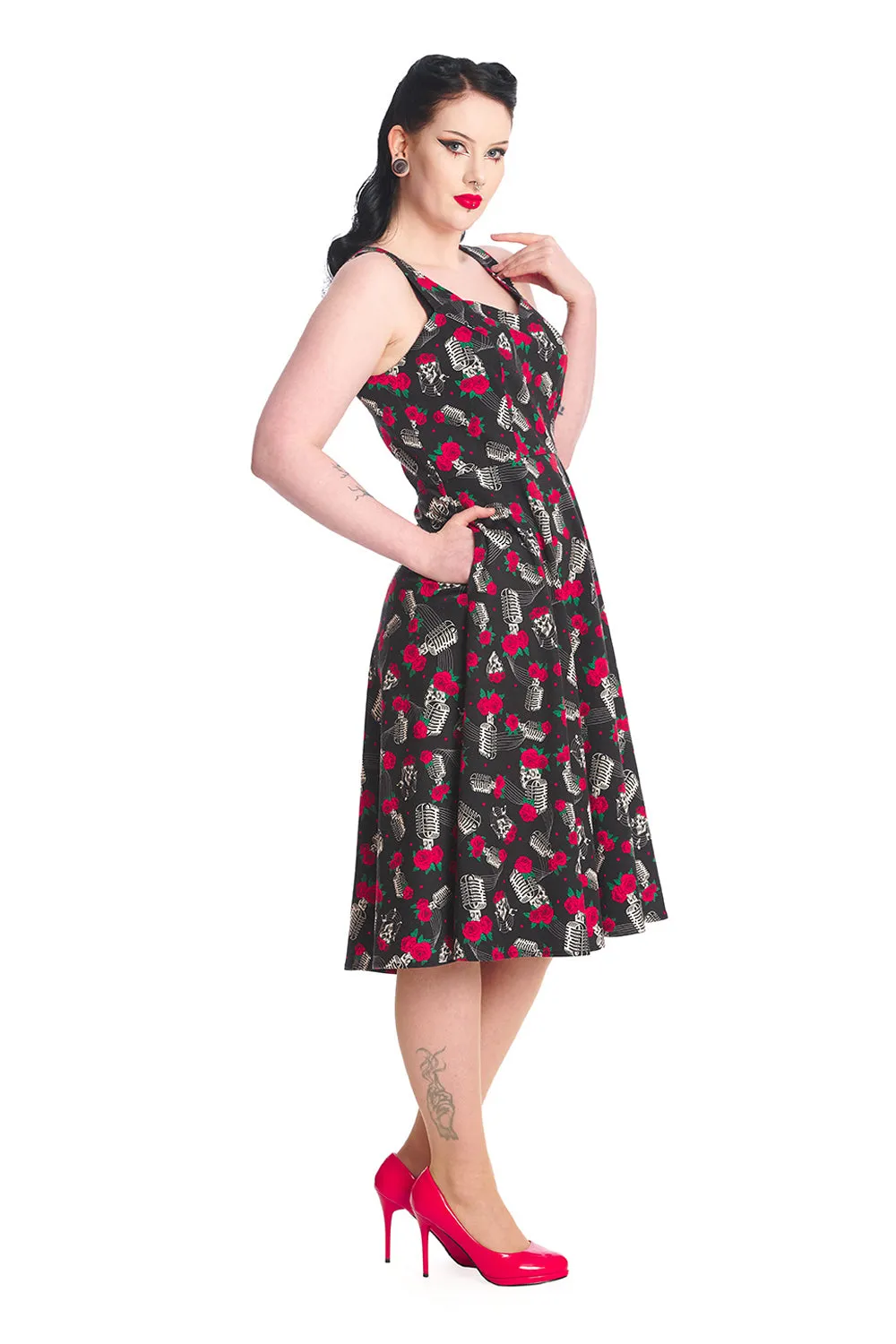 Banned Nashville Sweetheart Swing Dress Rockabilly