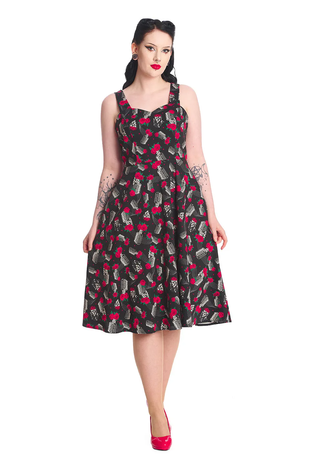 Banned Nashville Sweetheart Swing Dress Rockabilly