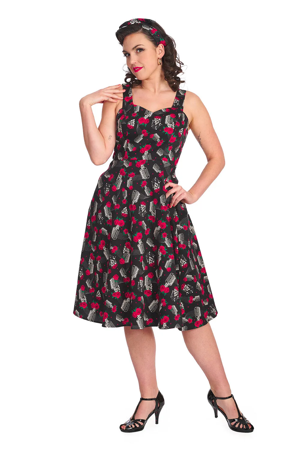 Banned Nashville Sweetheart Swing Dress Rockabilly