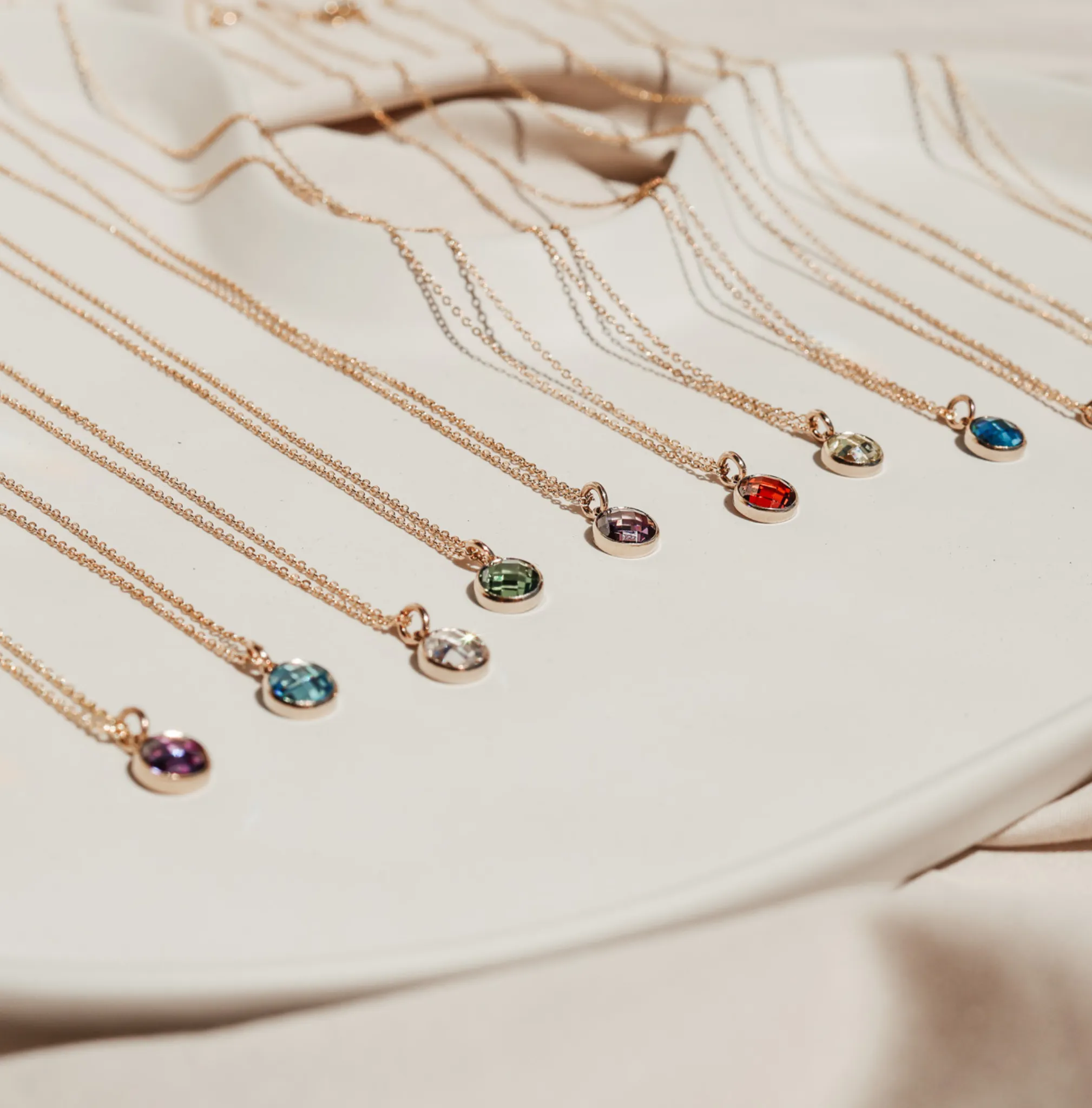 Birthstone Drop Necklace • February