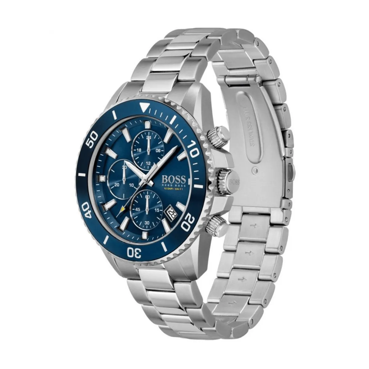 BOSS Admiral 46mm Blue Stainless Steel Quartz Men's Watch