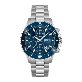 BOSS Admiral 46mm Blue Stainless Steel Quartz Men's Watch