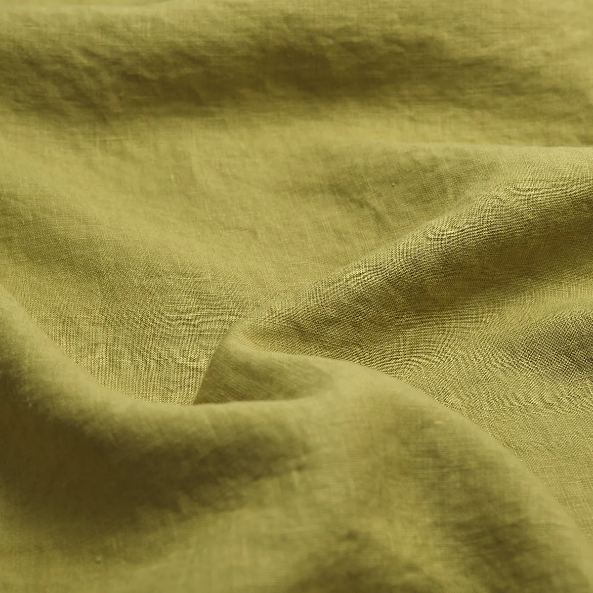 Botanical Green 100% Linen Fitted Sheet