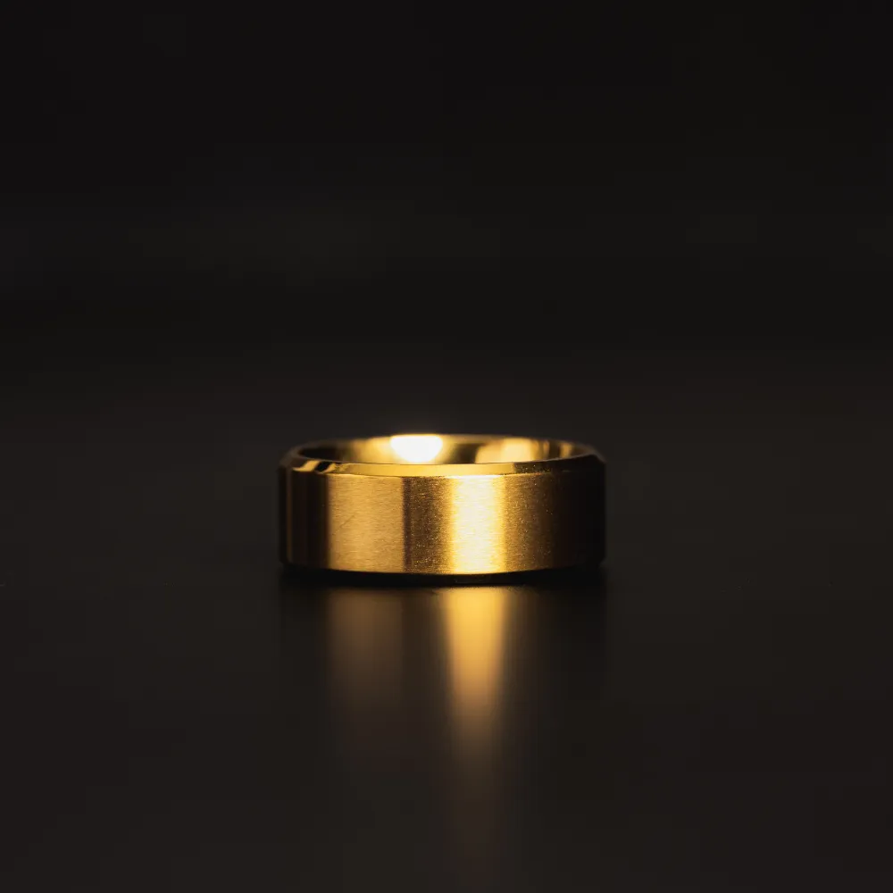 Brushed Band Ring - Gold