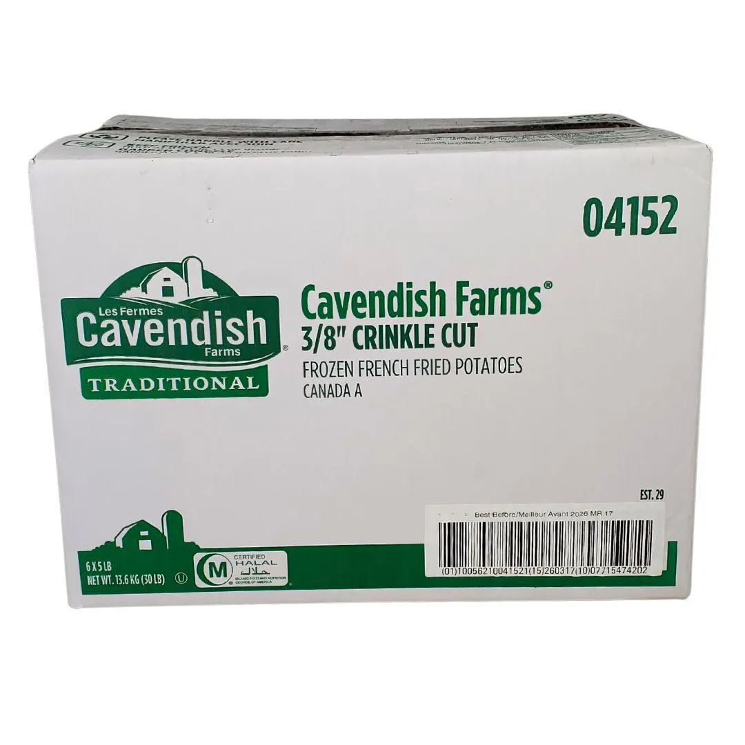 Cavendish - 3/8 Crinkle Cut