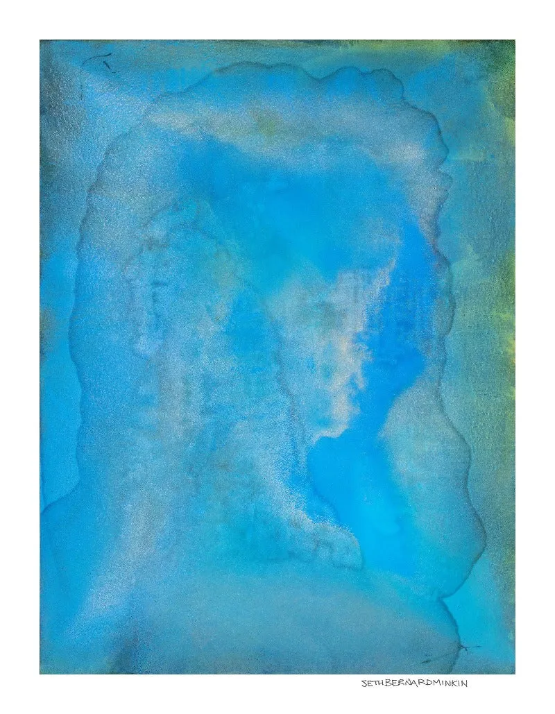 [cerulean dream abstract][limited edition print by seth b minkin]