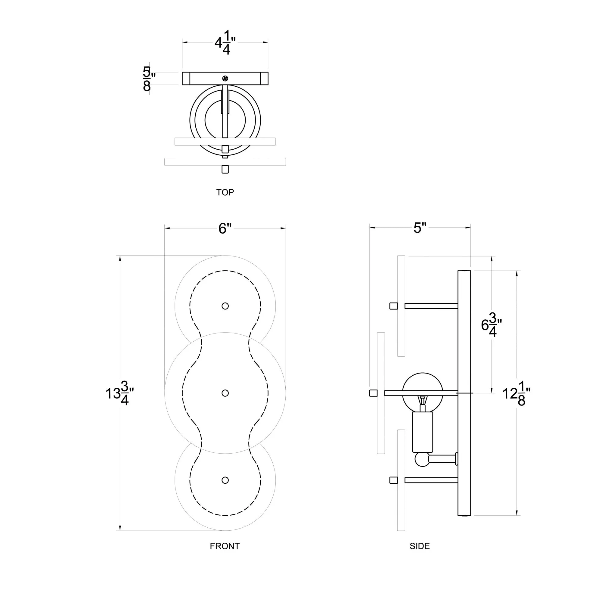 Cosmos 370W01MB 1-Light Wall Sconce - Matte Black