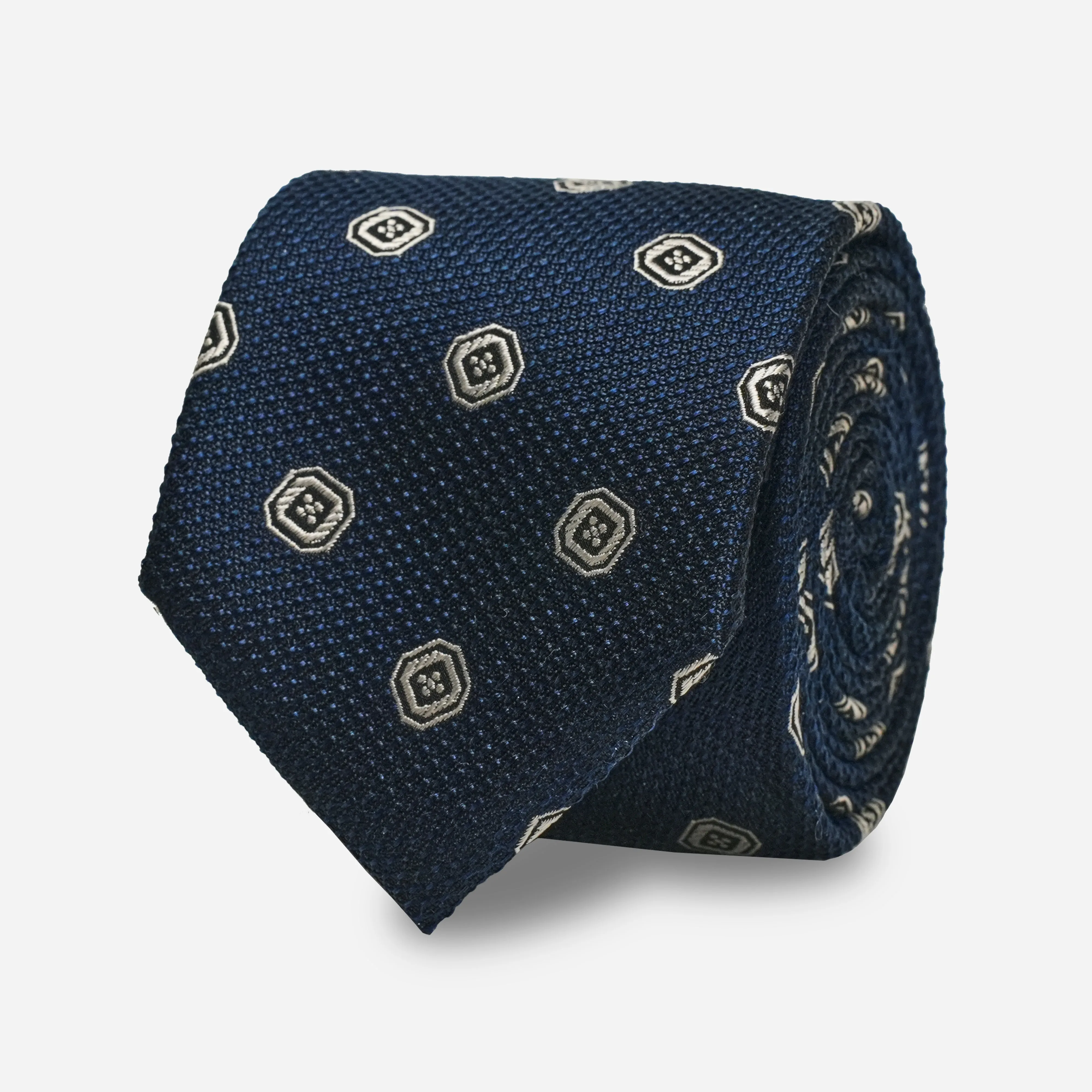 Geo Scales Navy Tie