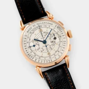 Girard Perregaux Pink Gold Pulsations Chronograph 1950s