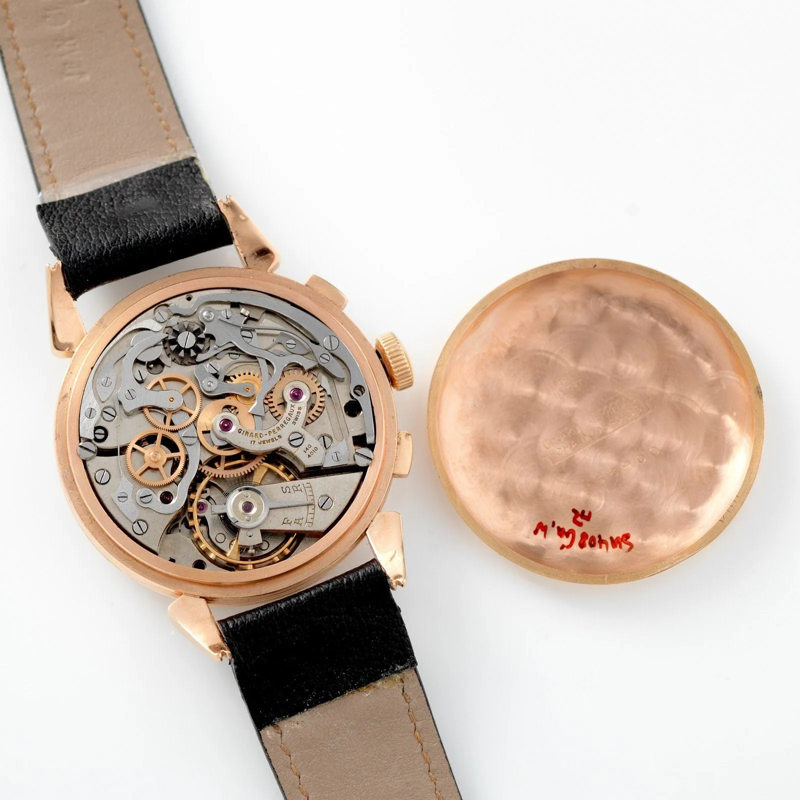 Girard Perregaux Pink Gold Pulsations Chronograph 1950s