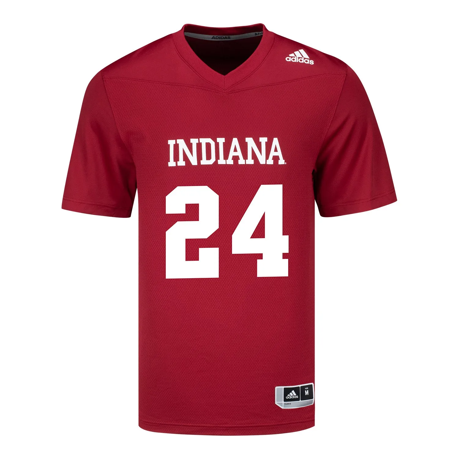 Indiana Hoosiers Adidas #24 Jackson Wasserstrom Crimson Student Athlete Football Jersey