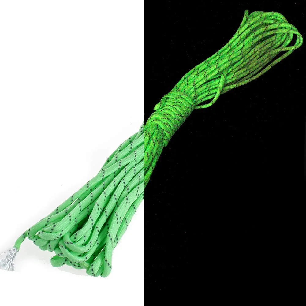 Katzco Glow-in-The-Dark Rope for Nighttime Sports, Decor, Pet Toys, Crafts, Indoor