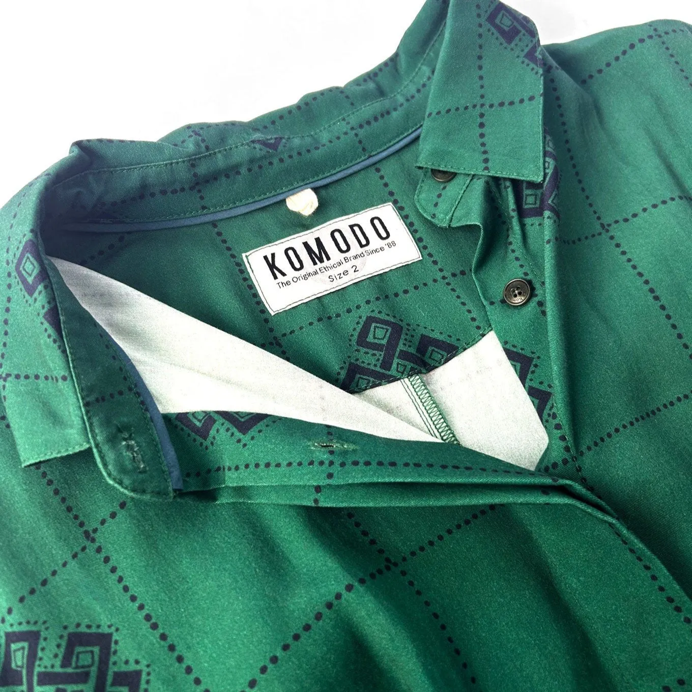 Komodo Green Zoria Eternal Knot Blouse