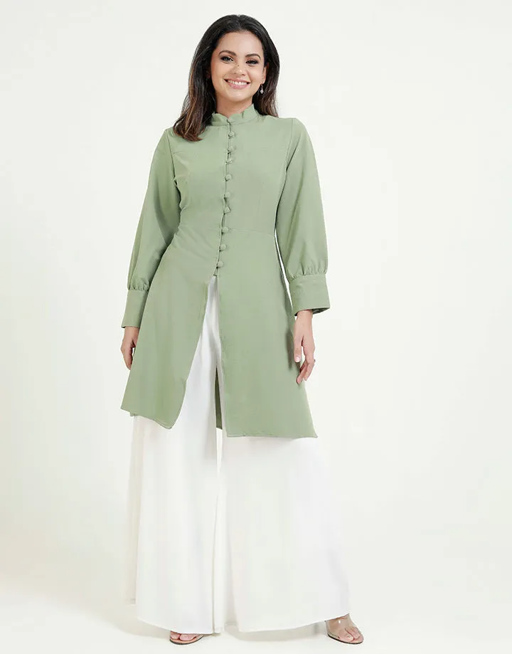 Long Sleeves Kurtha with Buttons