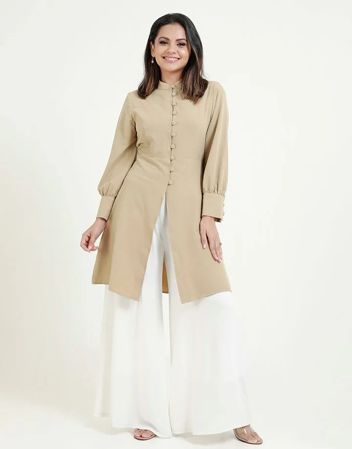 Long Sleeves Kurtha with Buttons