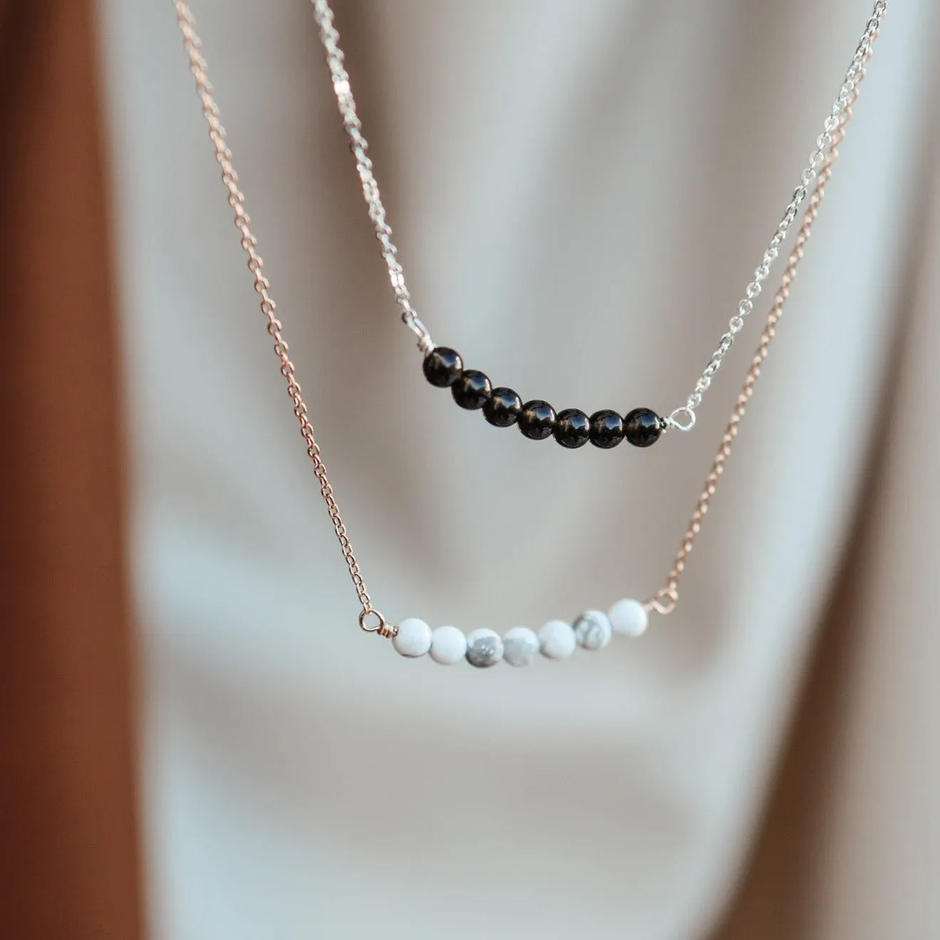 Maria • Stacked Gemstone Necklace