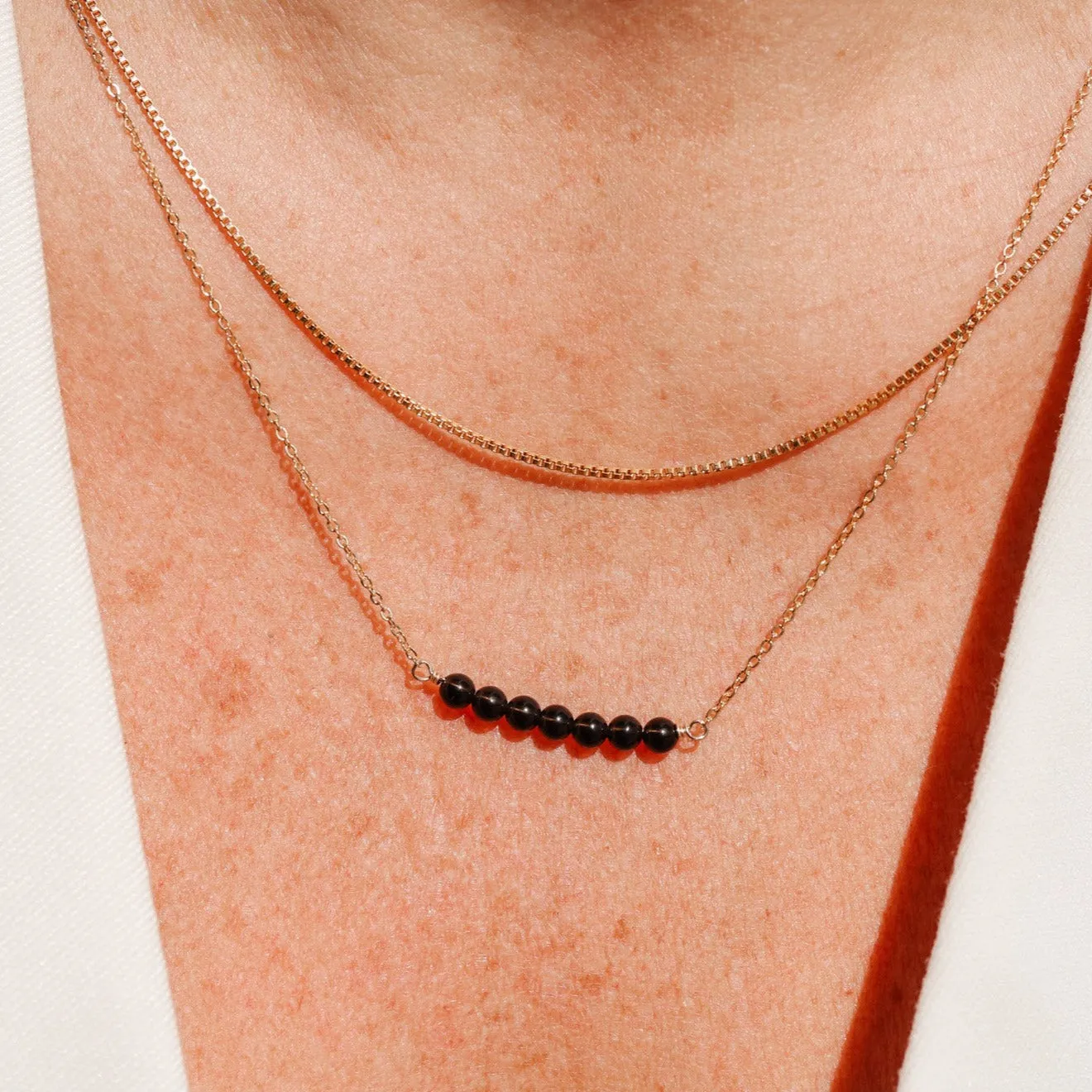 Maria • Stacked Gemstone Necklace