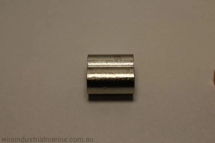 NS-8.0 (Nickel plated copper hand swage - 8mm Wire rope)