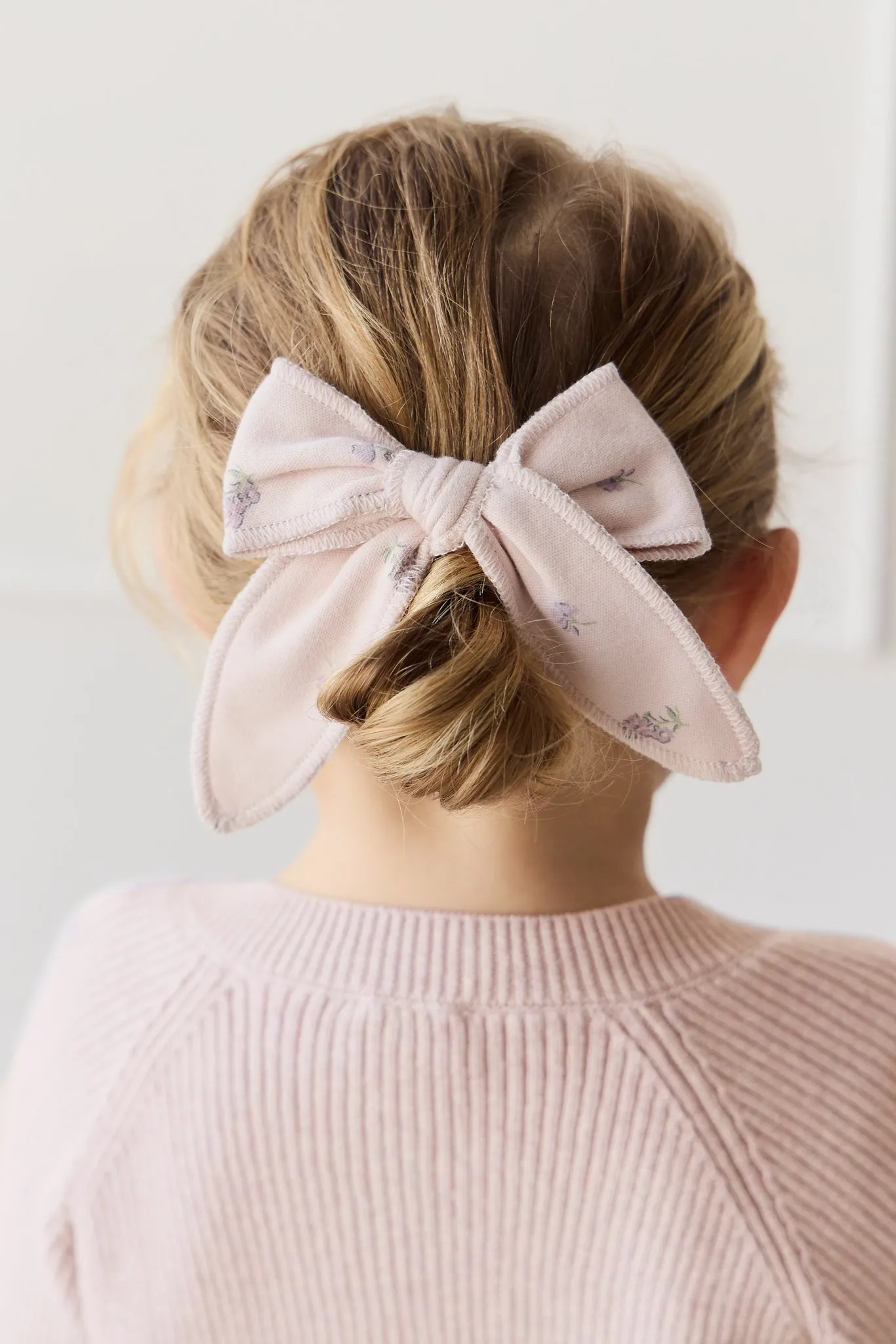 Organic Cotton Bow - Meredith Violet