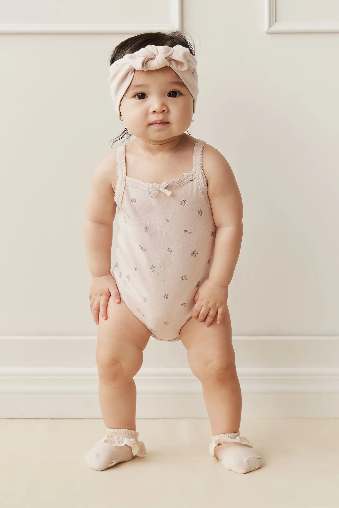 Organic Cotton Bridget Singlet Bodysuit - Meredith Violet