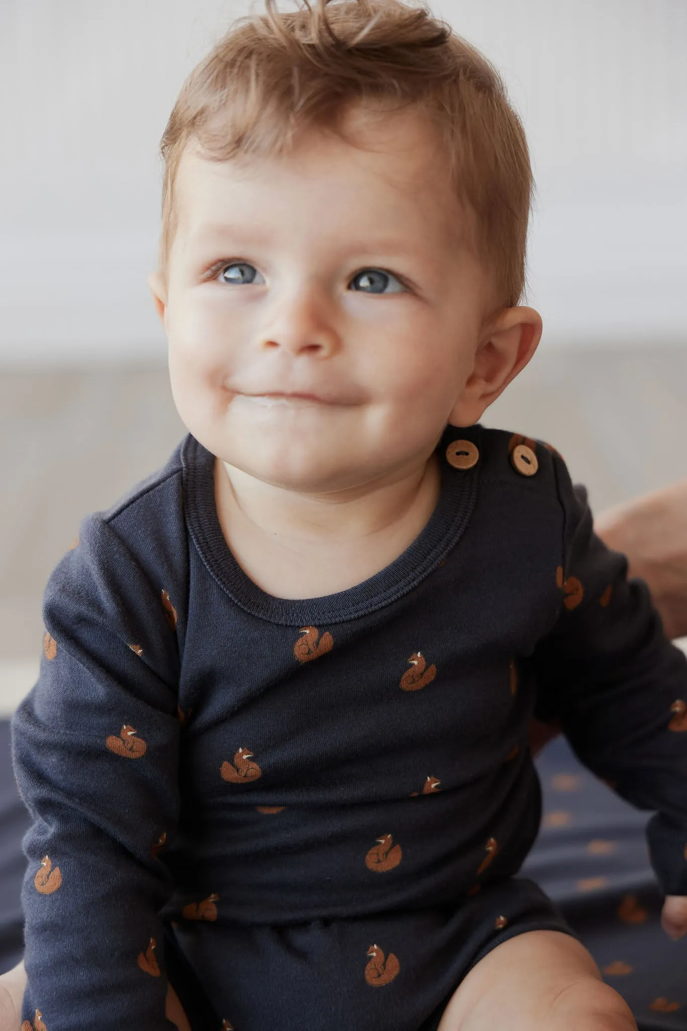 Organic Cotton Fernley Bodysuit - Fox Cubs Constellation