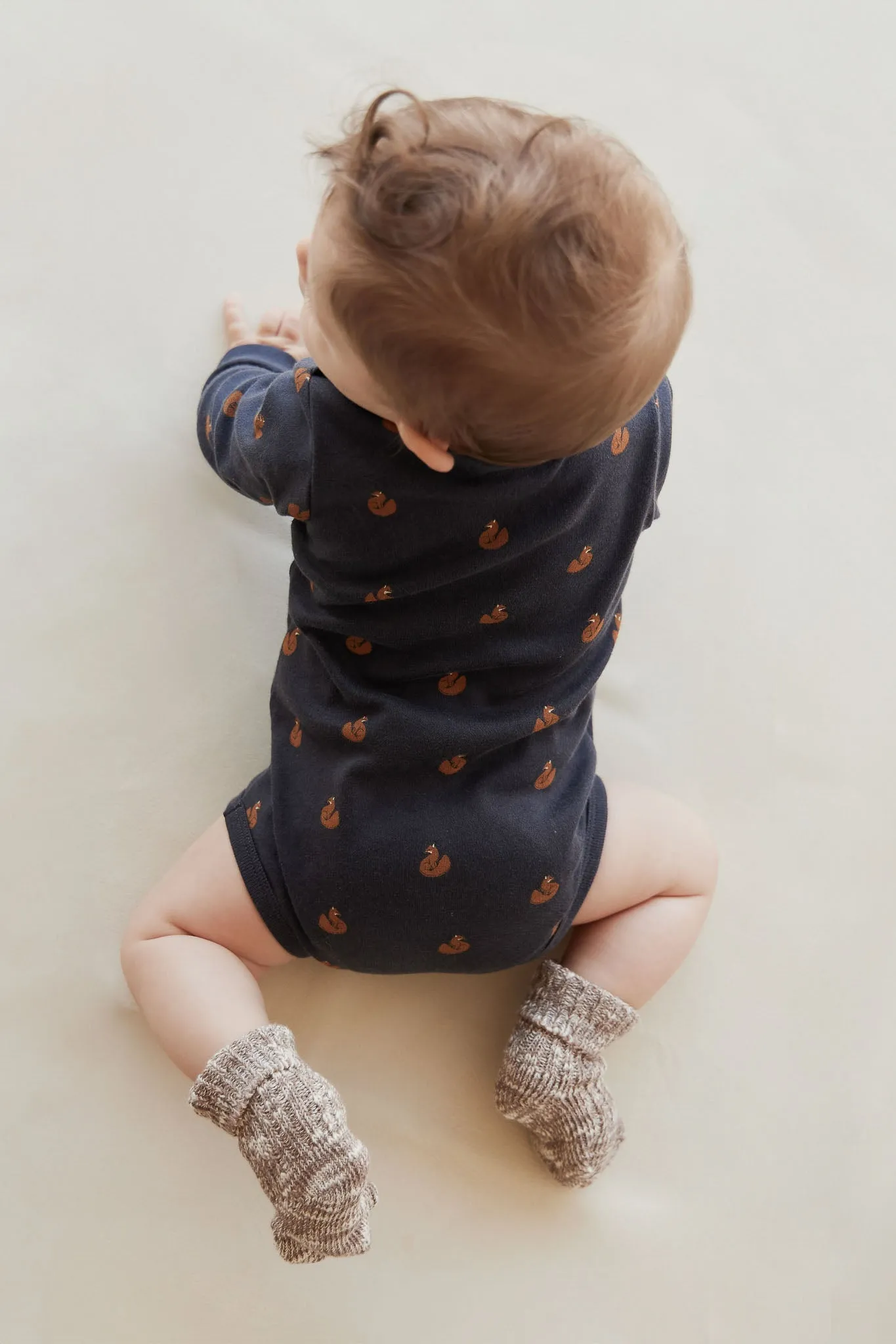 Organic Cotton Fernley Bodysuit - Fox Cubs Constellation