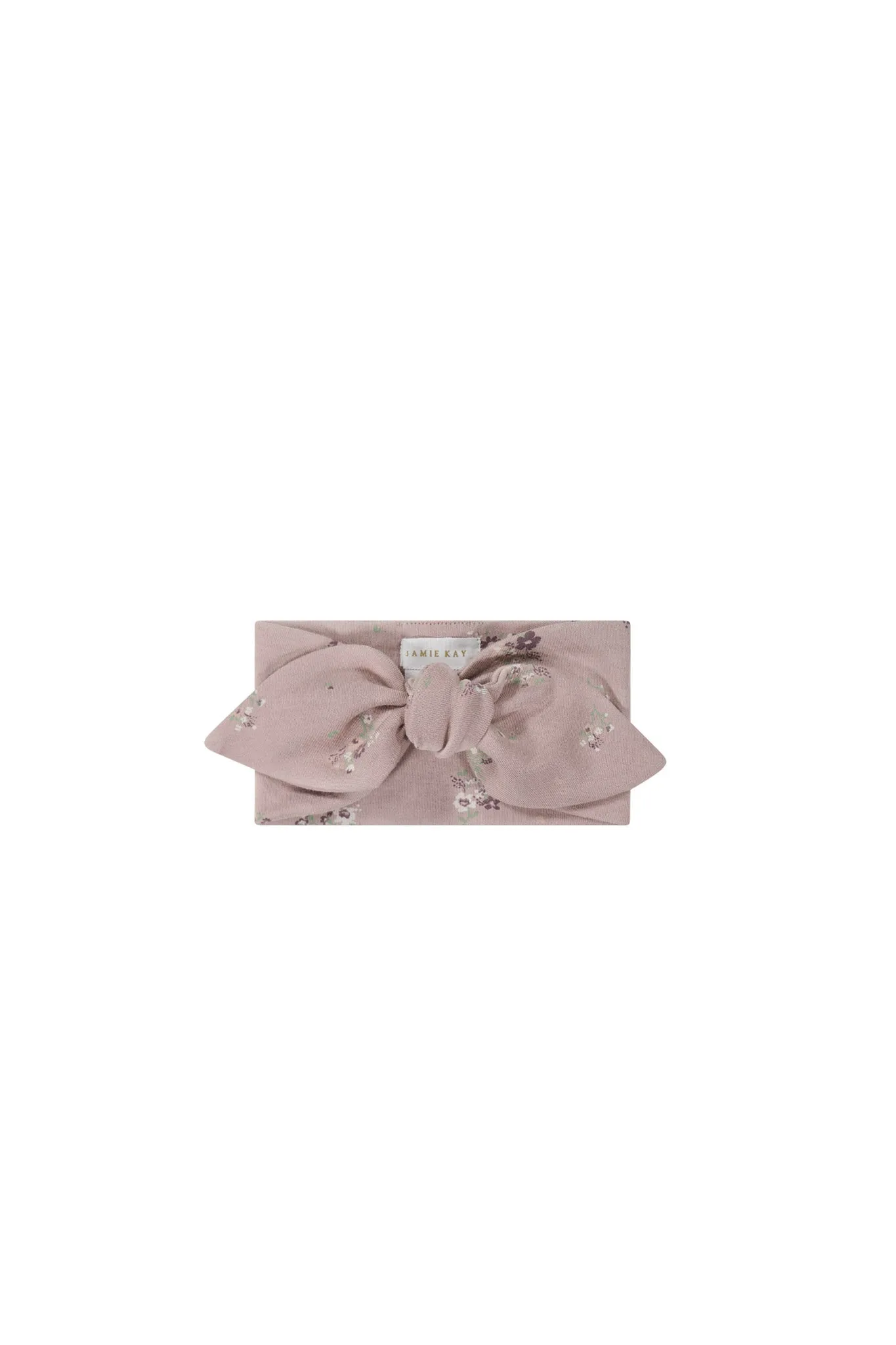 Organic Cotton Headband - Lauren Floral Fawn