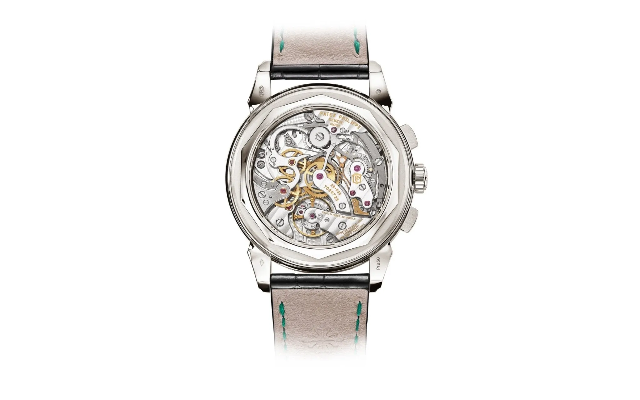 Patek Philippe Perpetual Calendar Chronograph Grand Complications Platinum Green Dial 5270P-0014