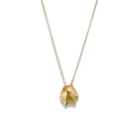 Rock limpet - chain necklace - silver 925 - gold plated