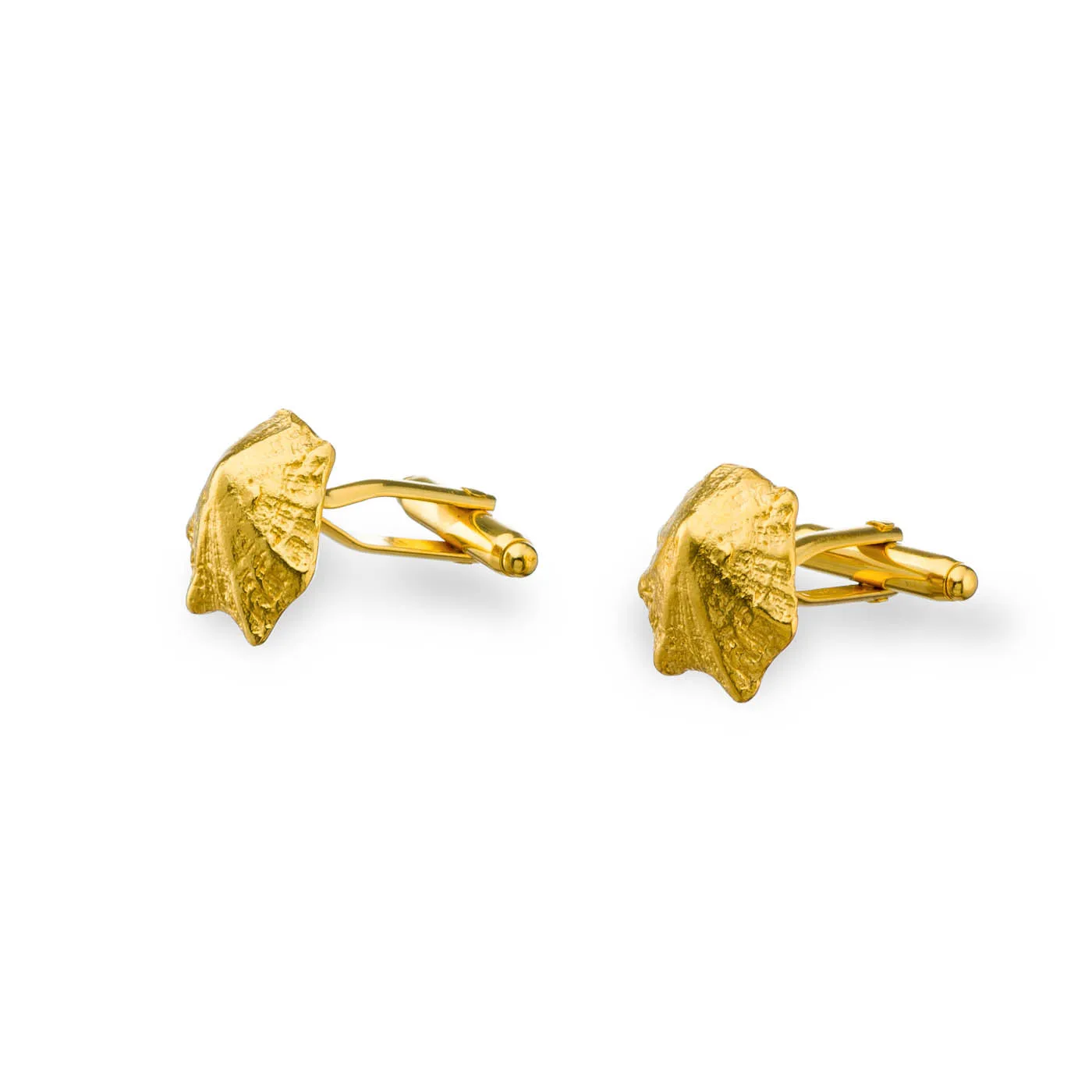 Rock Limpet – cufflinks - silver 925 - gold plated