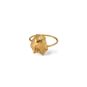 Rock limpet - ring - silver 925 - gold plated