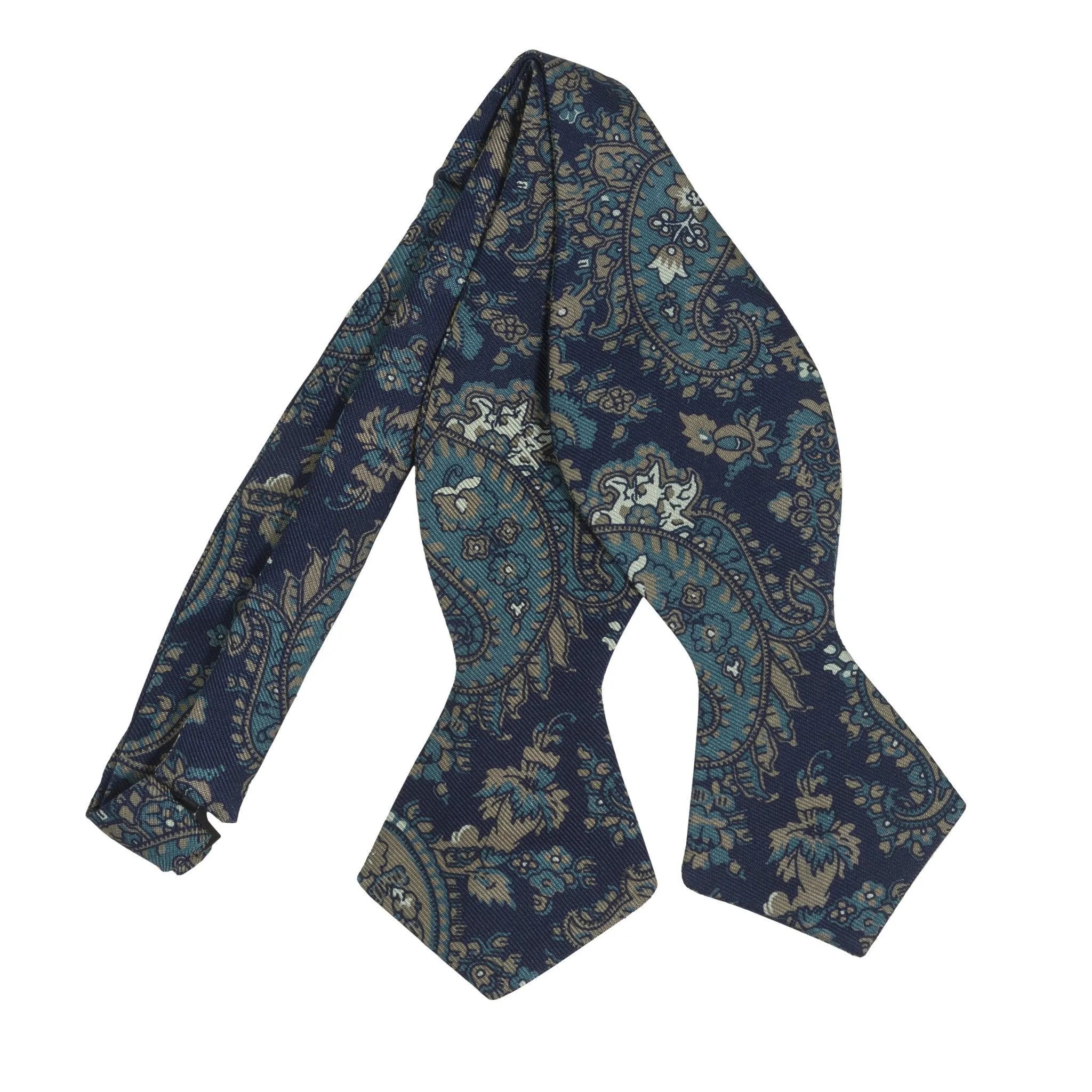 Silk Large Paisley Print Bowtie