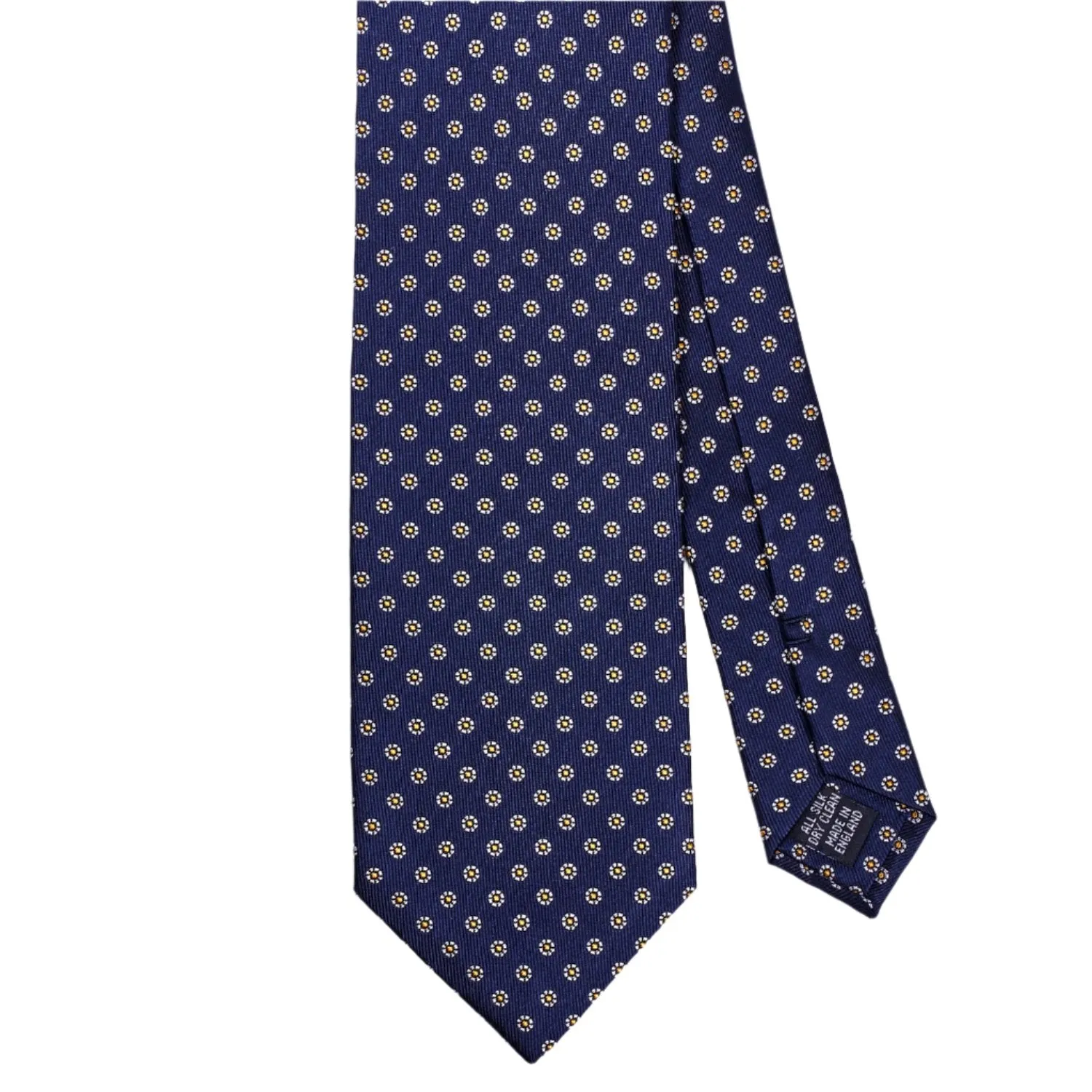 Sovereign Grade Midnight Navy Floral Jacquard Tie, 150 cm