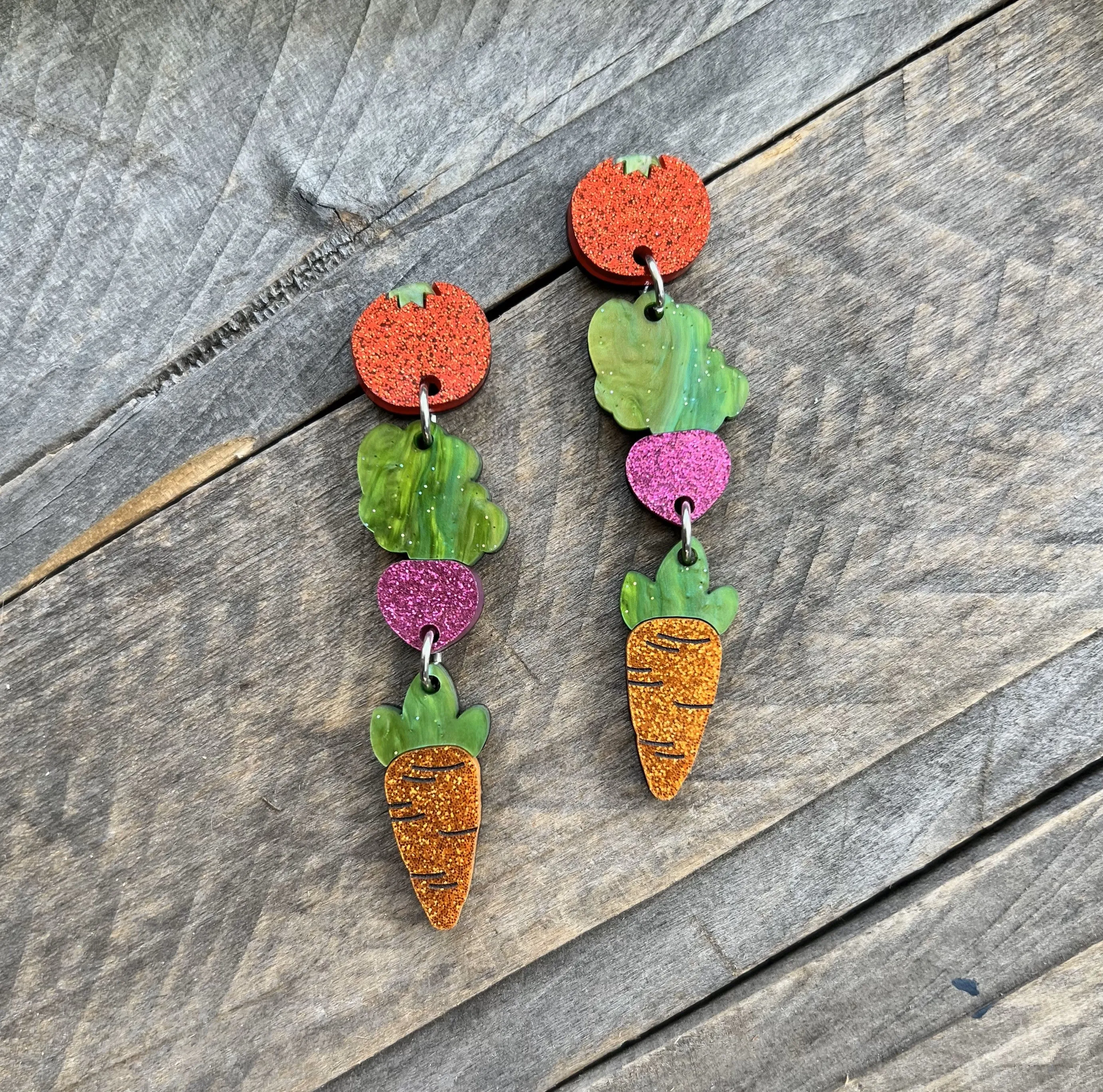 Veggie Dangle Earrings