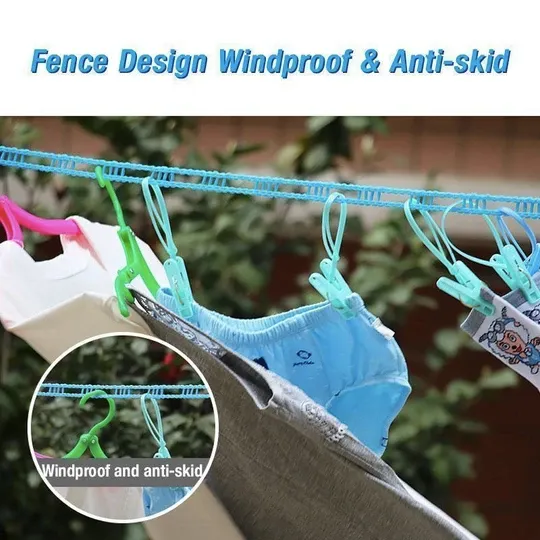 Windproof Non-Slip Clothesline