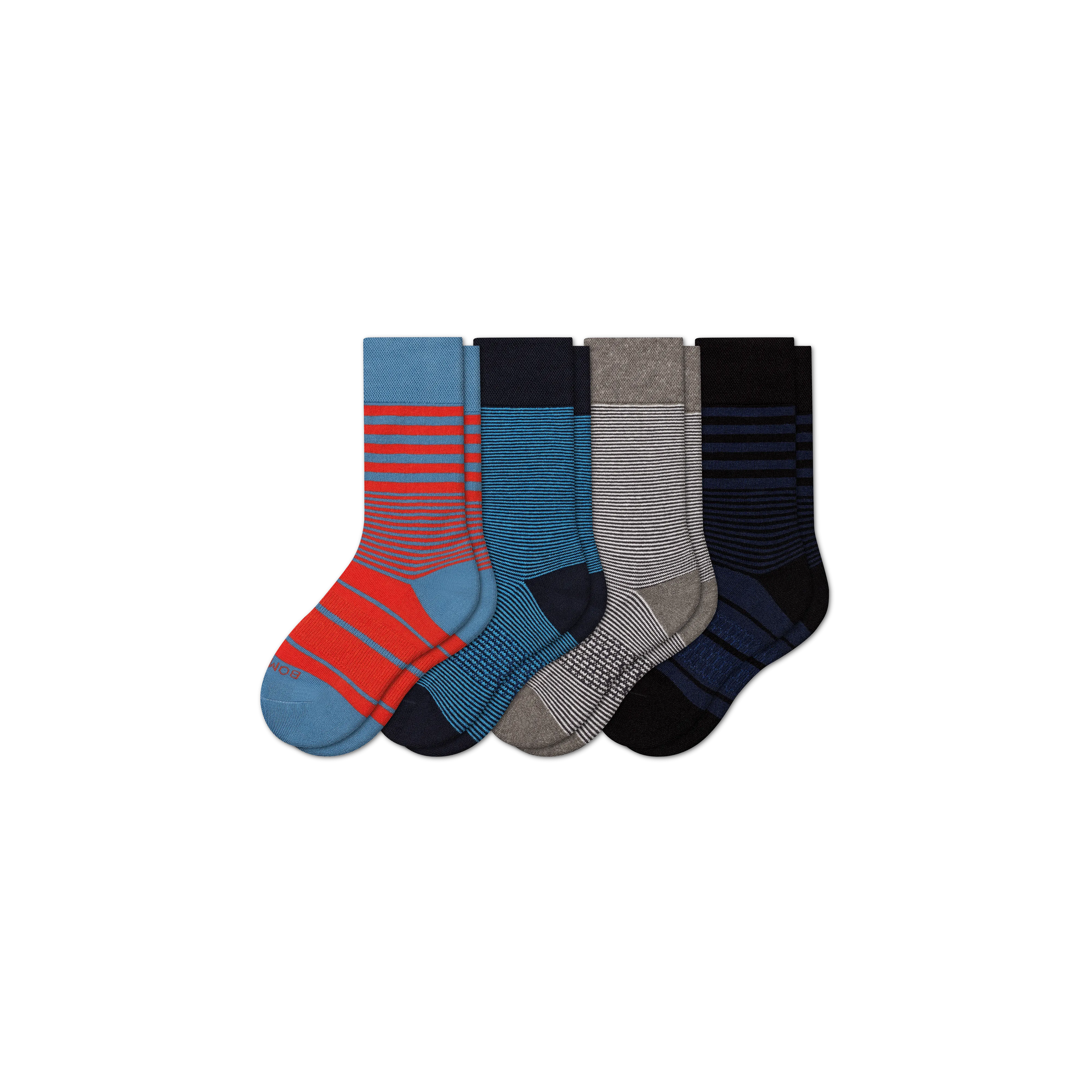 Youth Dress Calf Sock 4-Pack